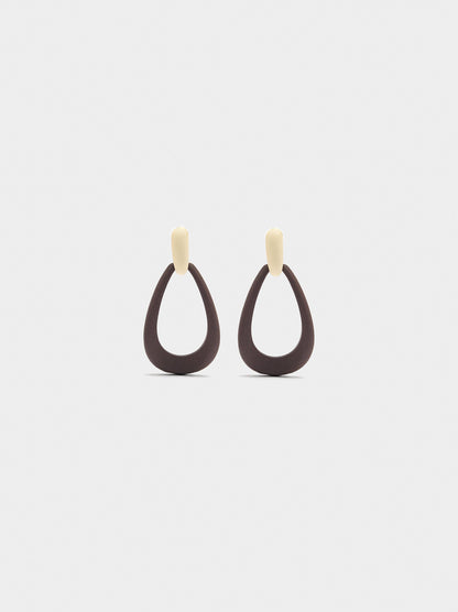 Elongated Hoop Earrings