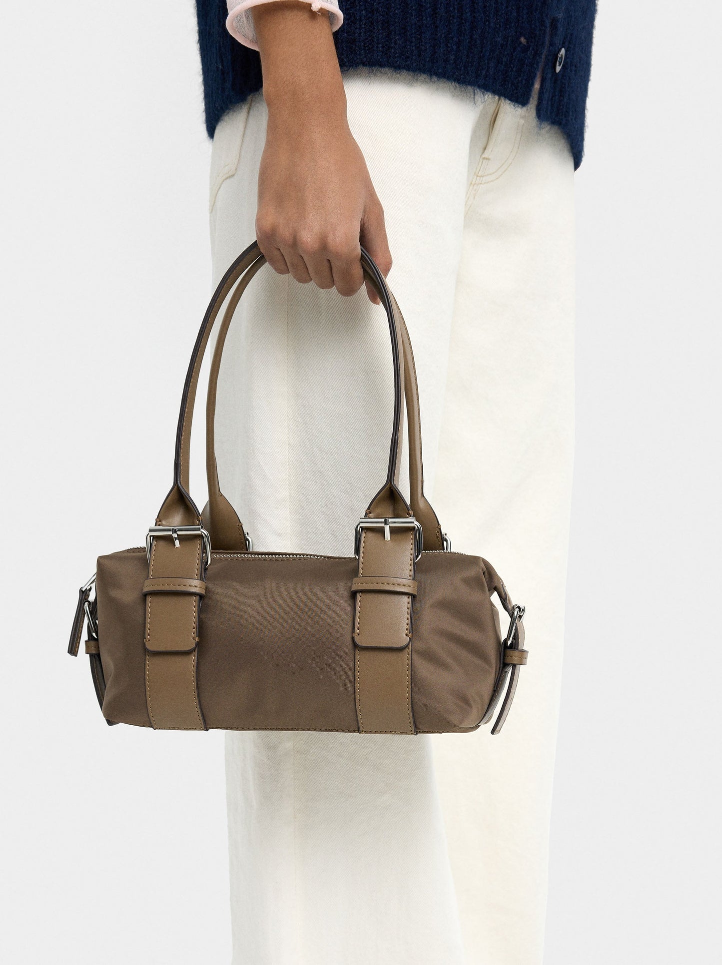 Shoulder Bag With Buckles