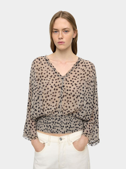 Fluid Blouse With Elasticated Details