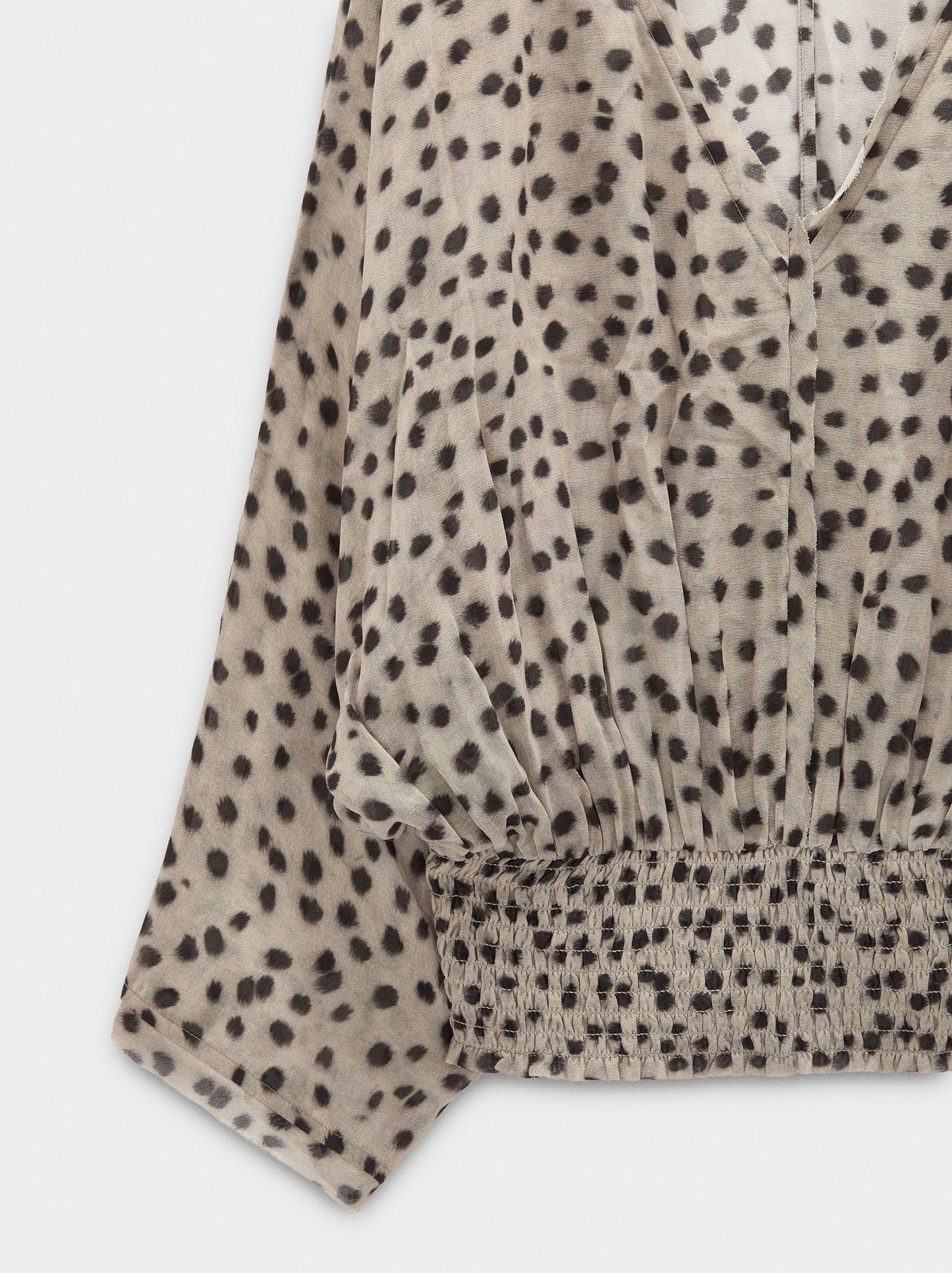 Fluid Blouse With Elasticated Details