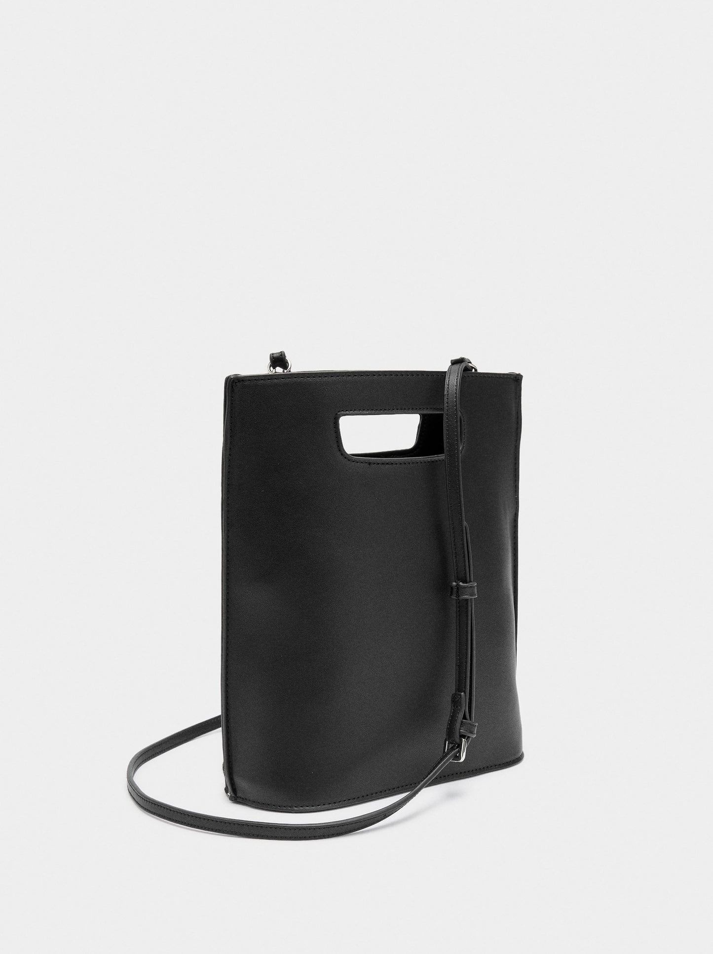 Tote Bag With Leather Details