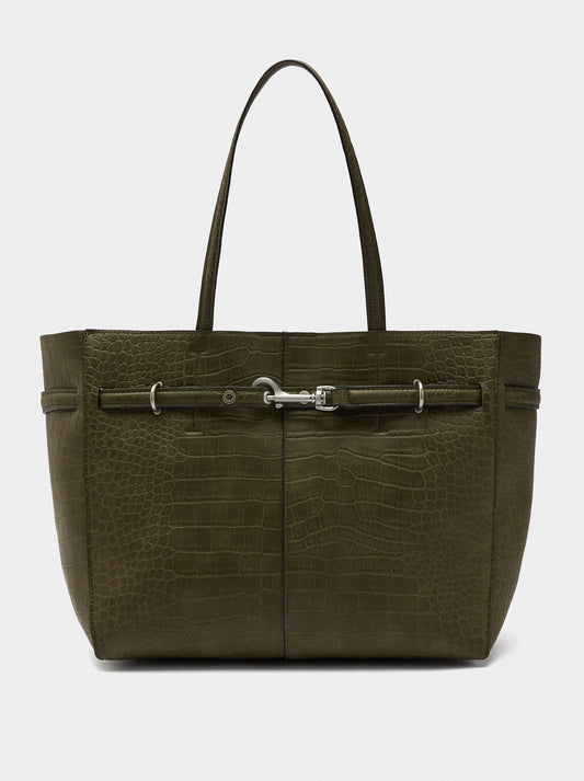 Shopper Bag With Animal Embossing