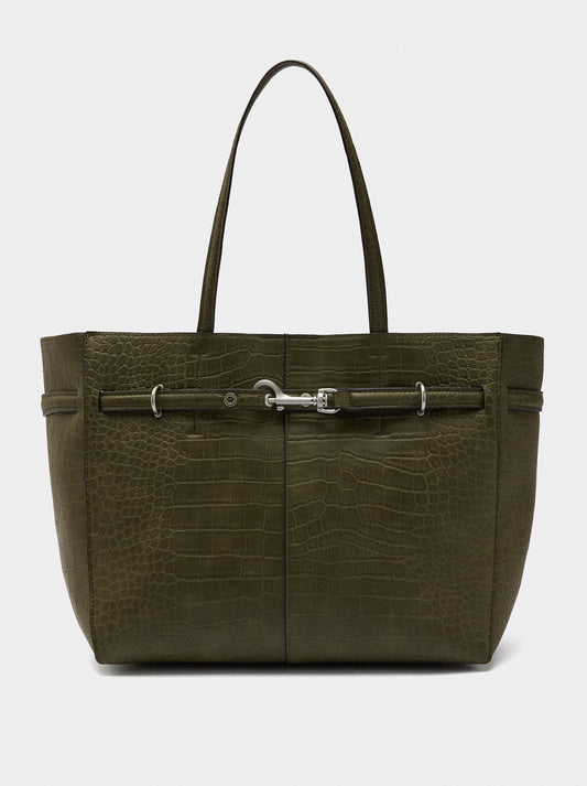 Shopper Bag With Animal Embossing