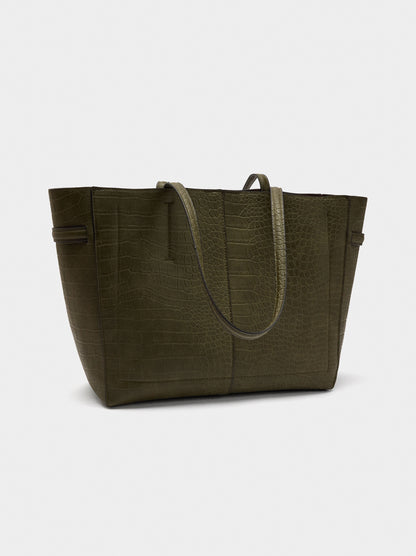 Shopper Bag With Animal Embossing