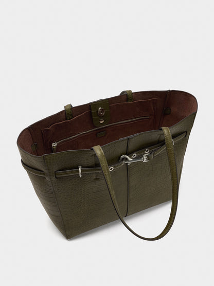 Shopper Bag With Animal Embossing