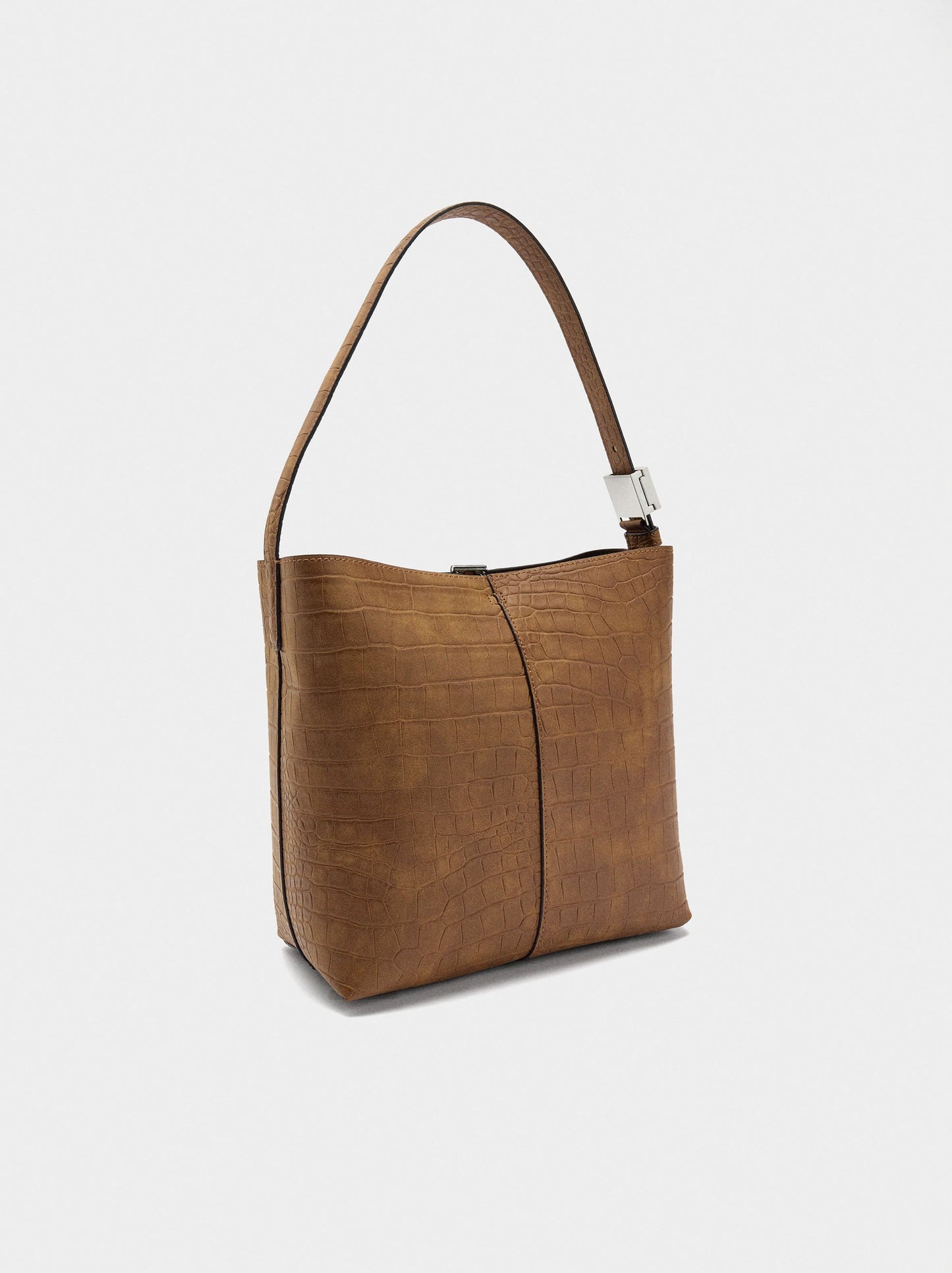 Shoulder Bag With Animal Embossing