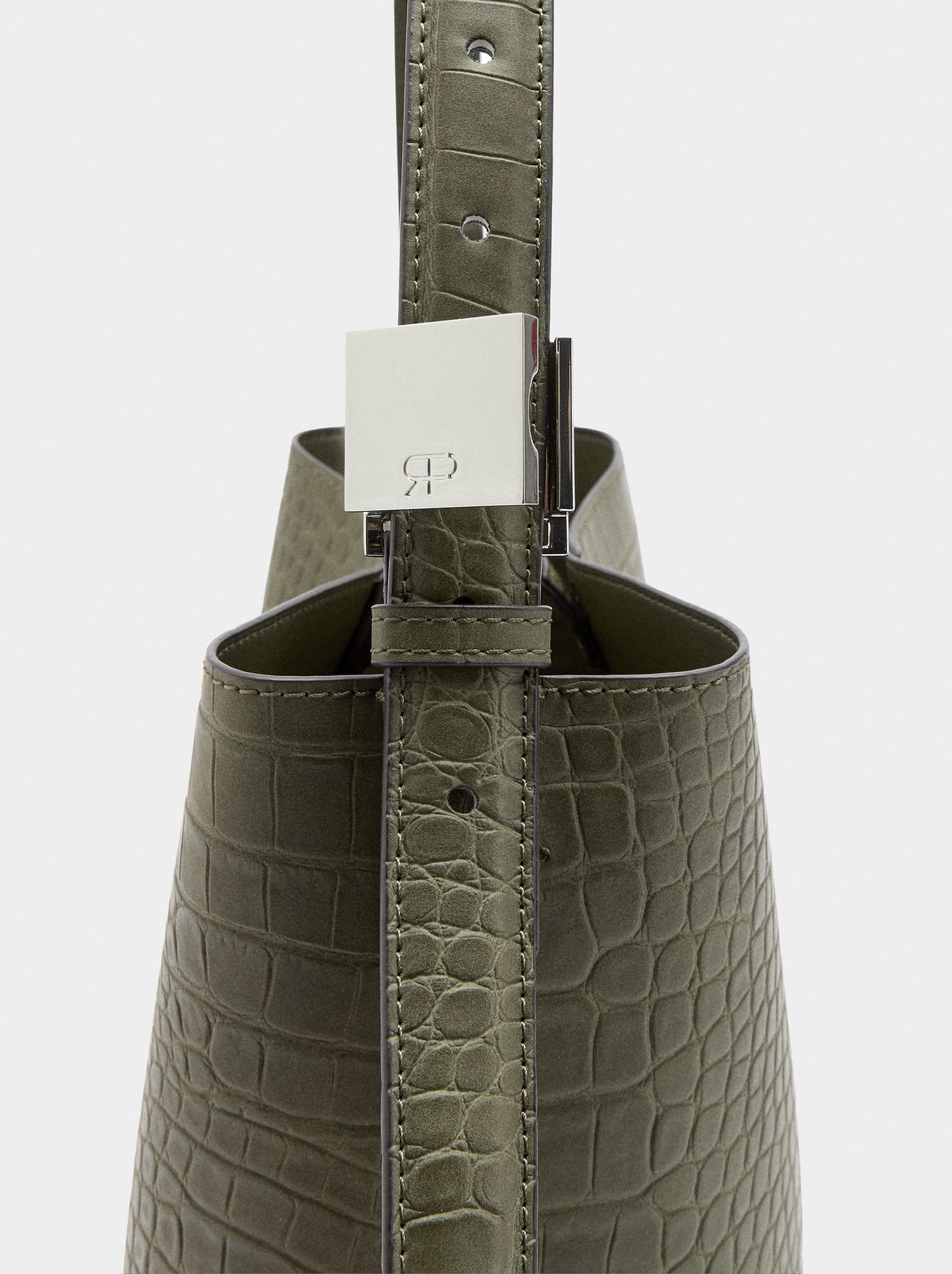 Shoulder Bag With Animal Embossing