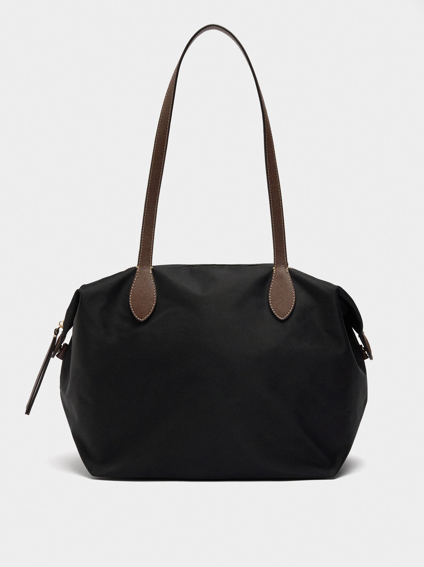 Plain Nylon Shopper Bag