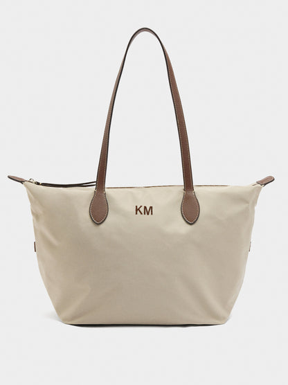 Plain Nylon Shopper Bag