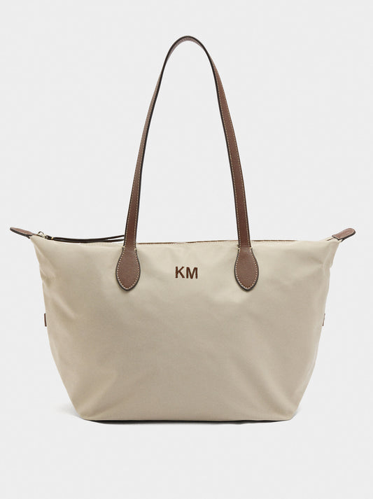 Plain Nylon Shopper Bag
