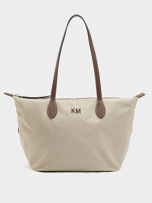 Plain Nylon Shopper Bag