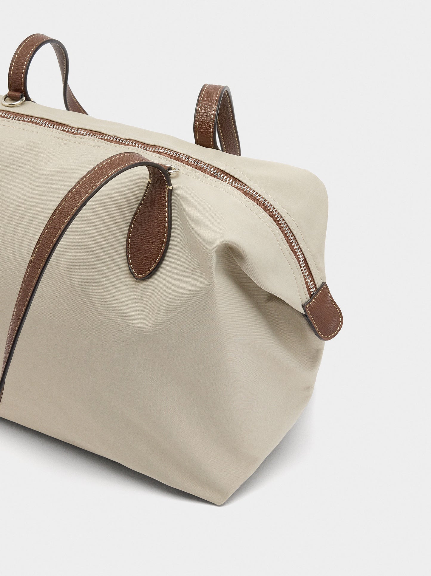 Plain Nylon Shopper Bag