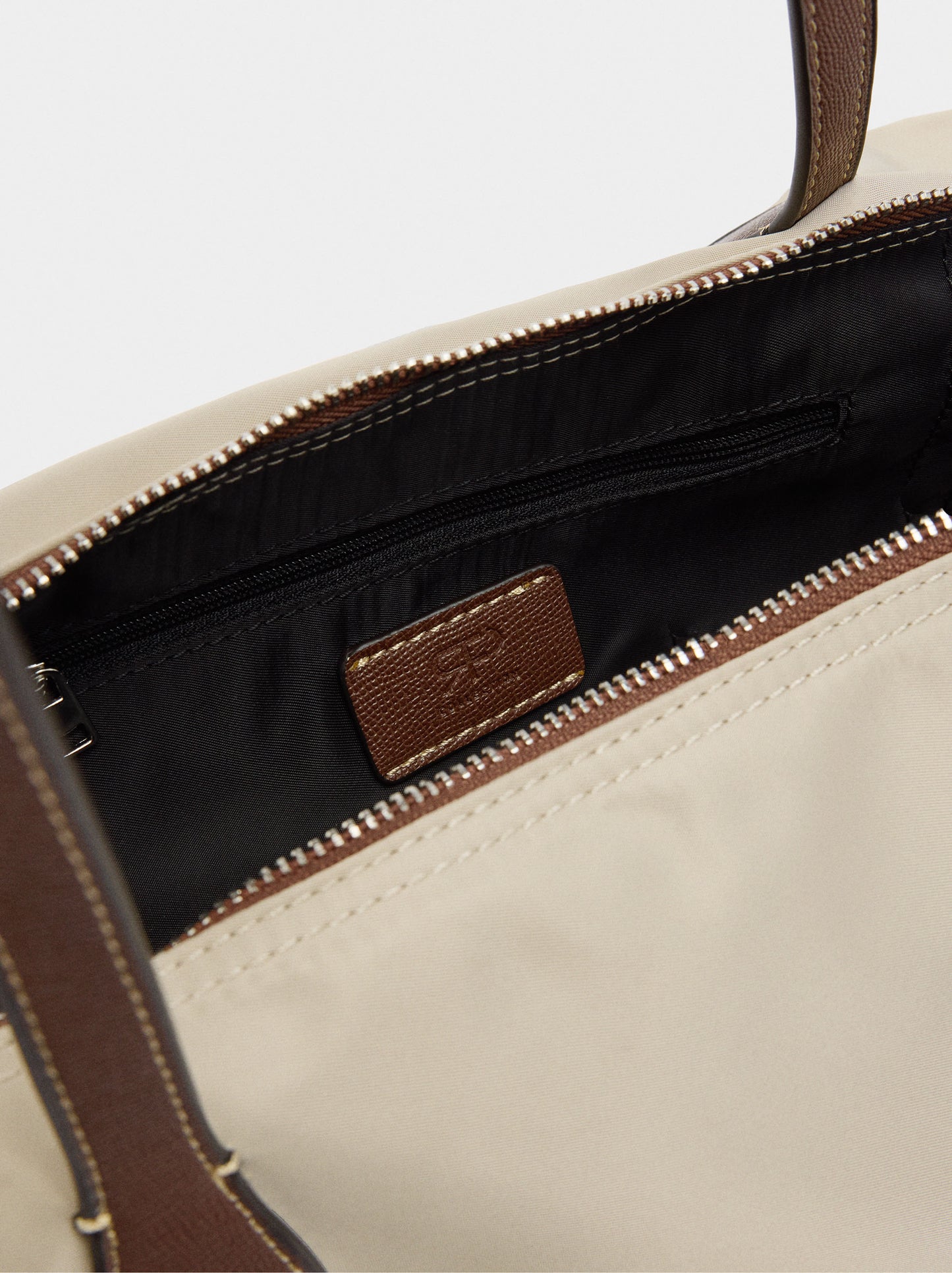 Plain Nylon Shopper Bag