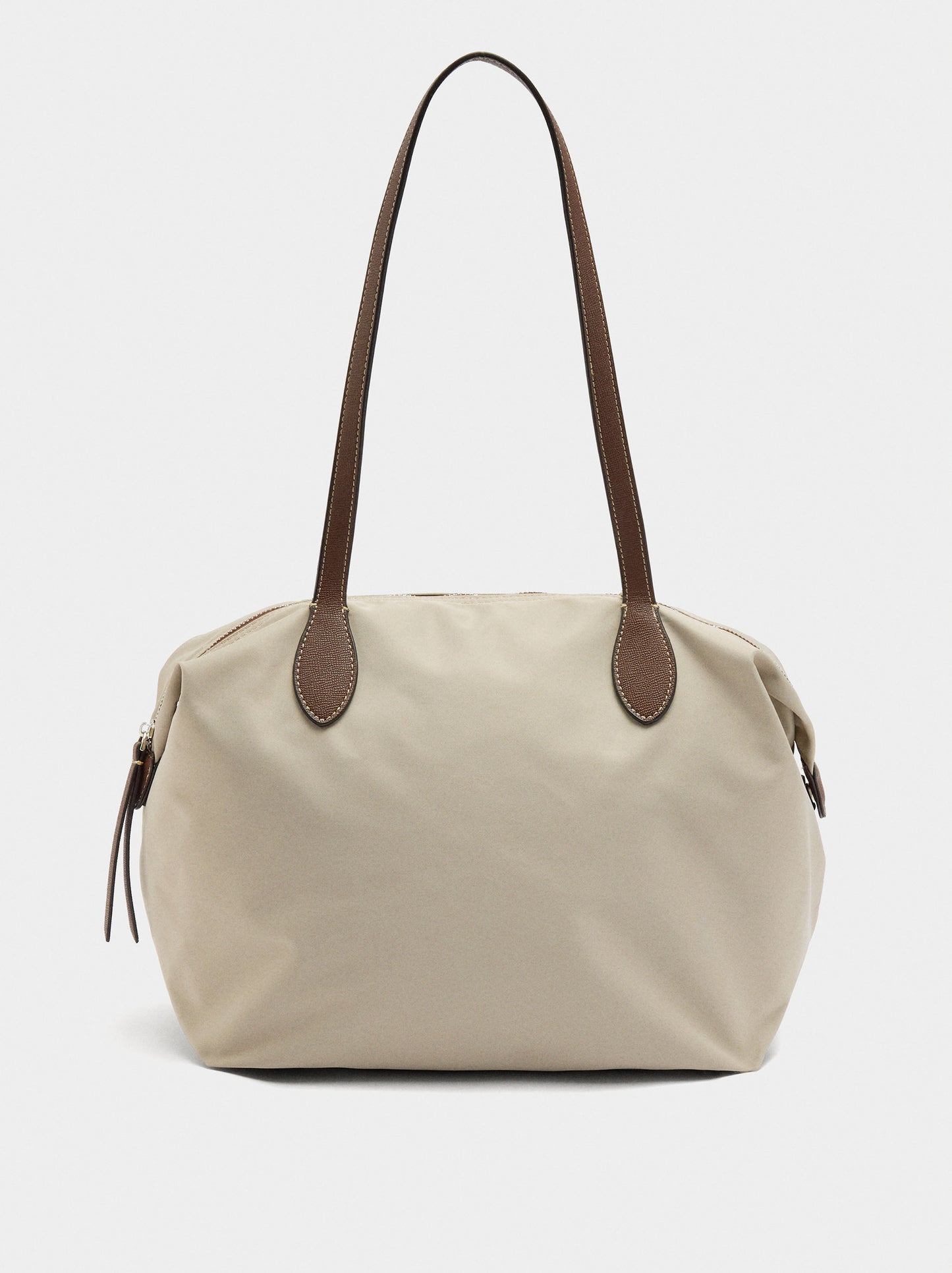 Plain Nylon Shopper Bag