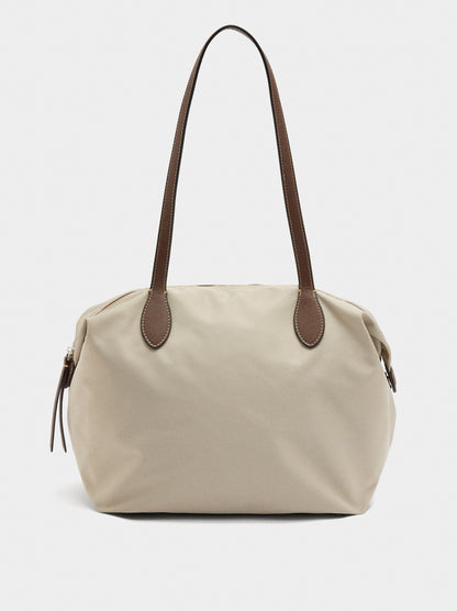 Plain Nylon Shopper Bag