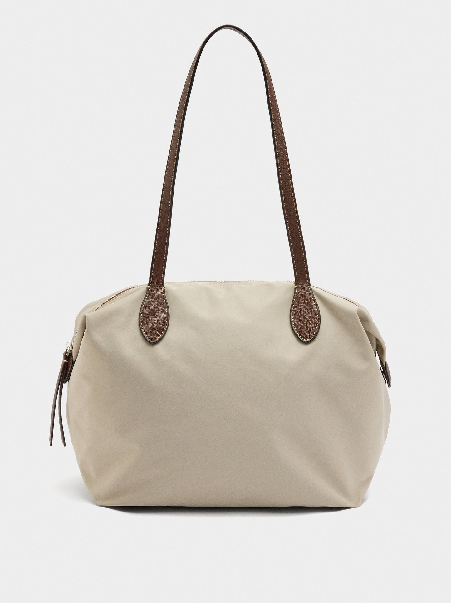 Plain Nylon Shopper Bag