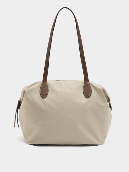 Plain Nylon Shopper Bag