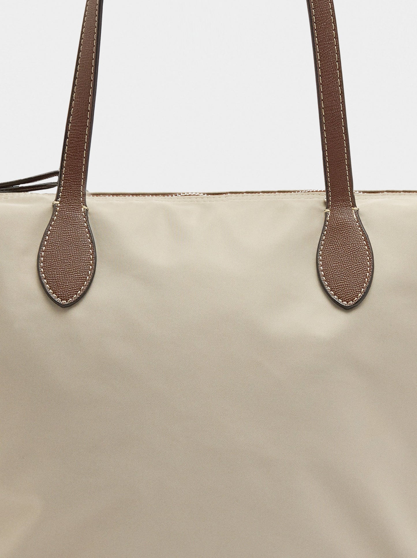 Plain Nylon Shopper Bag