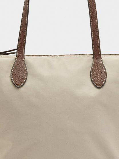 Plain Nylon Shopper Bag