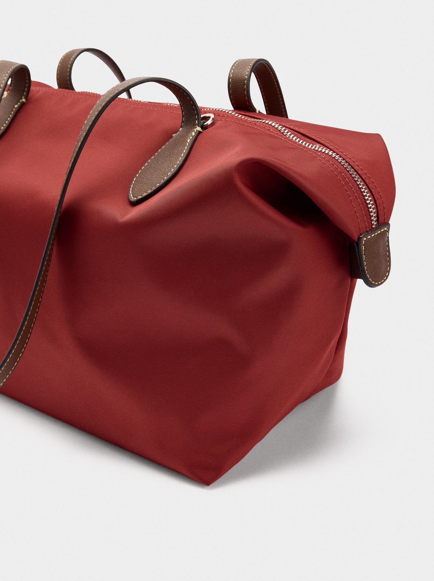 Plain Nylon Shopper Bag