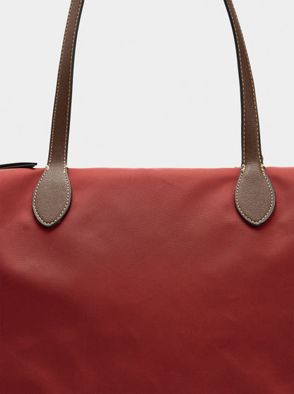 Plain Nylon Shopper Bag