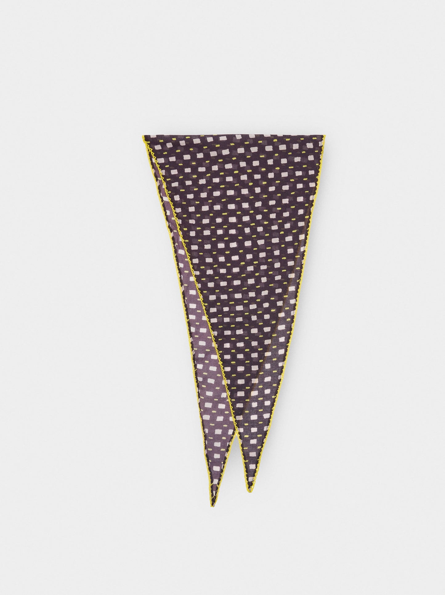 Triangular Printed Scarf With 100% Cotton
