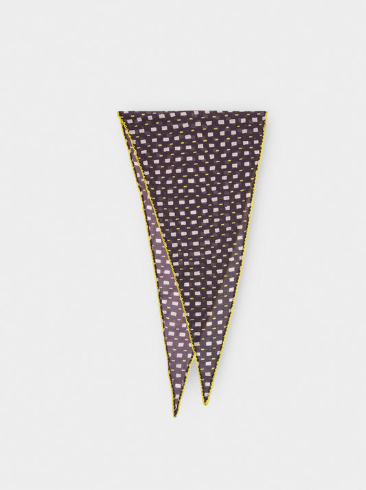 Triangular Printed Scarf With 100% Cotton