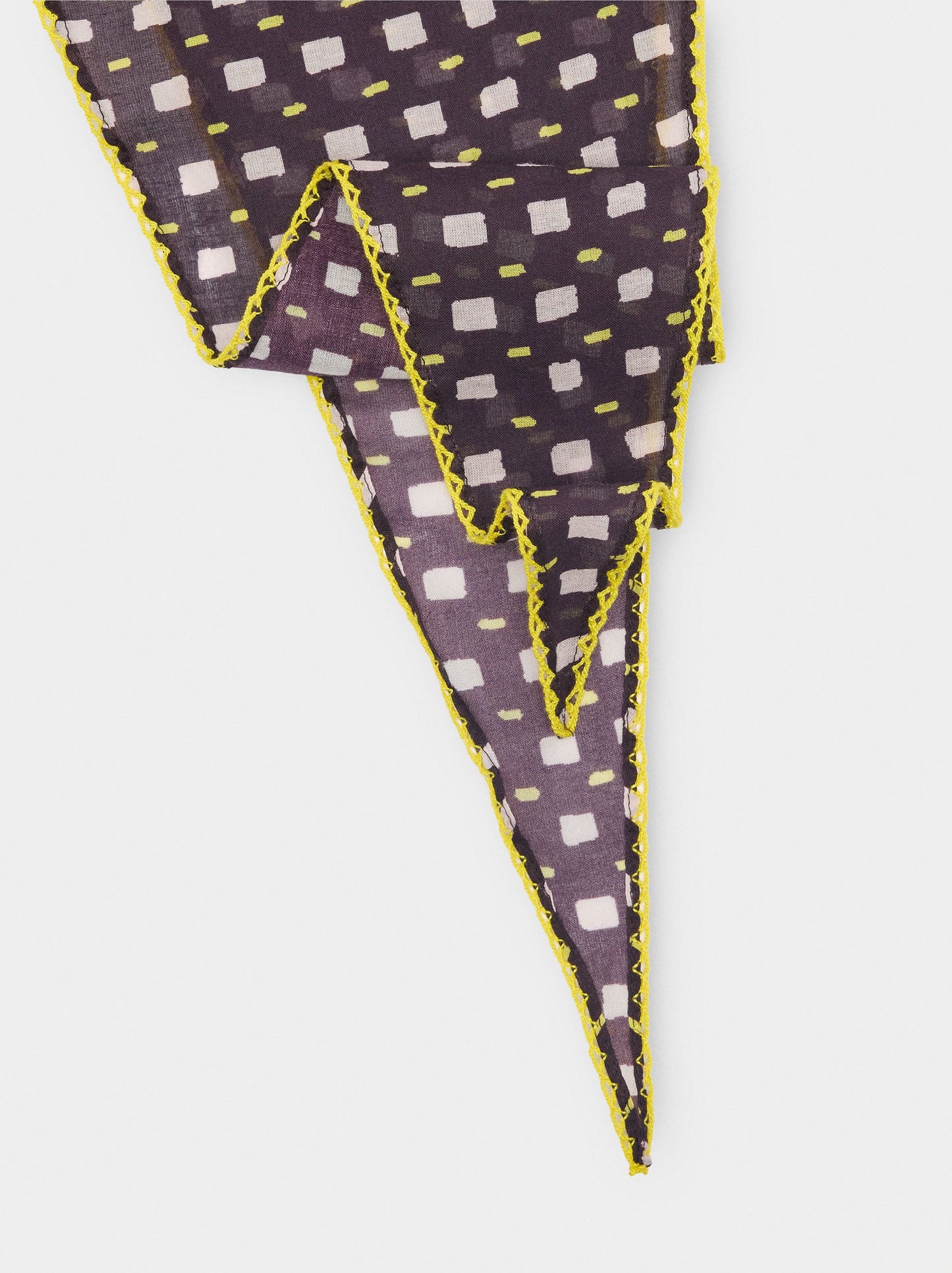 Triangular Printed Scarf With 100% Cotton