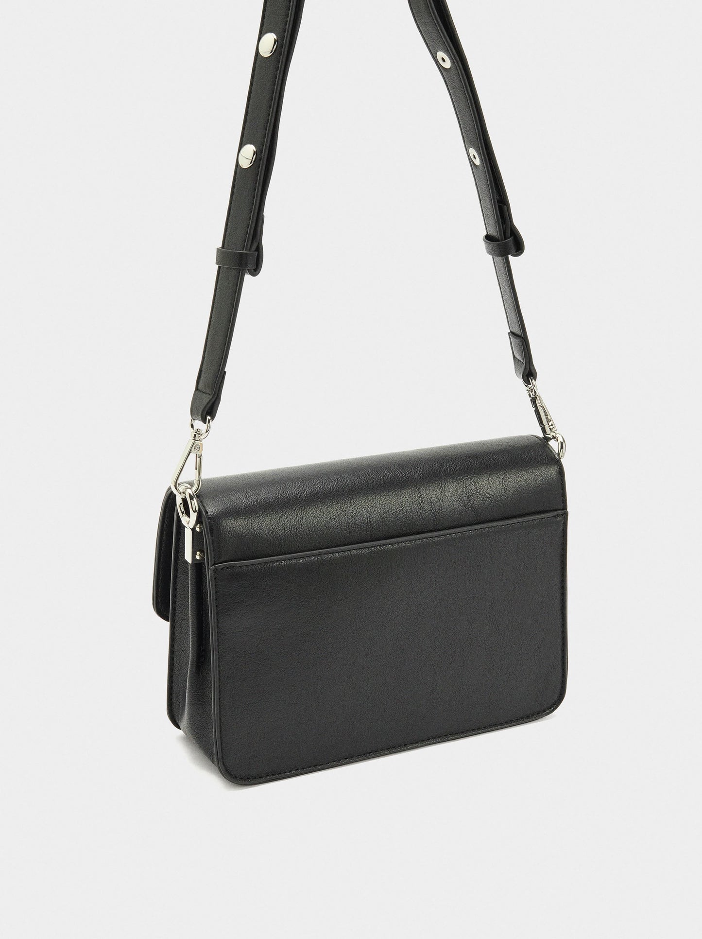 Crossbody Bag With Flap And Texture
