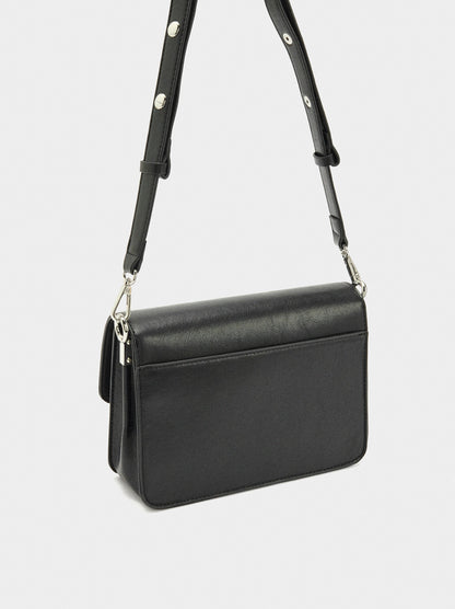 Crossbody Bag With Flap And Texture