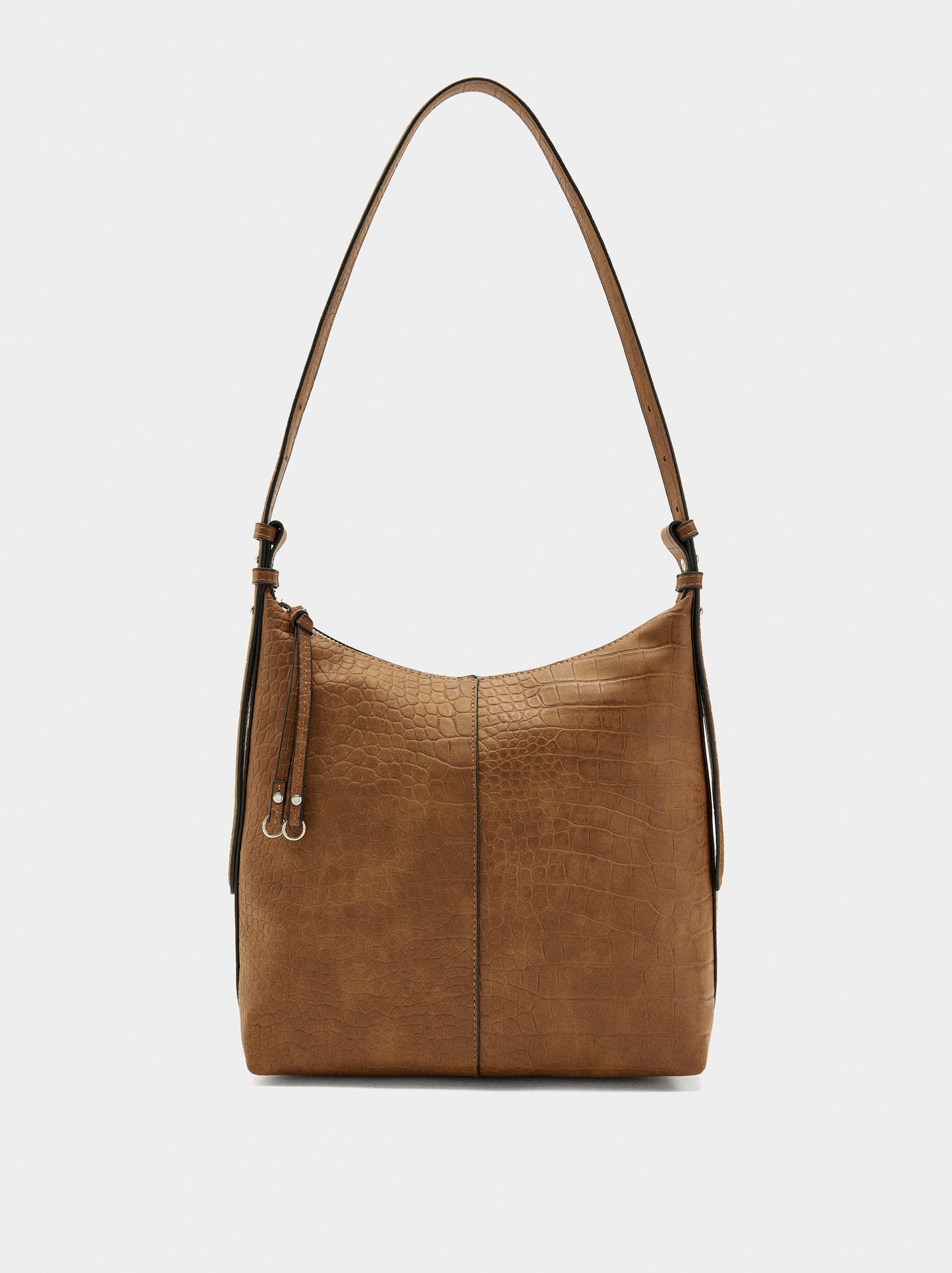 Shoulder Bag With Animal Embossing