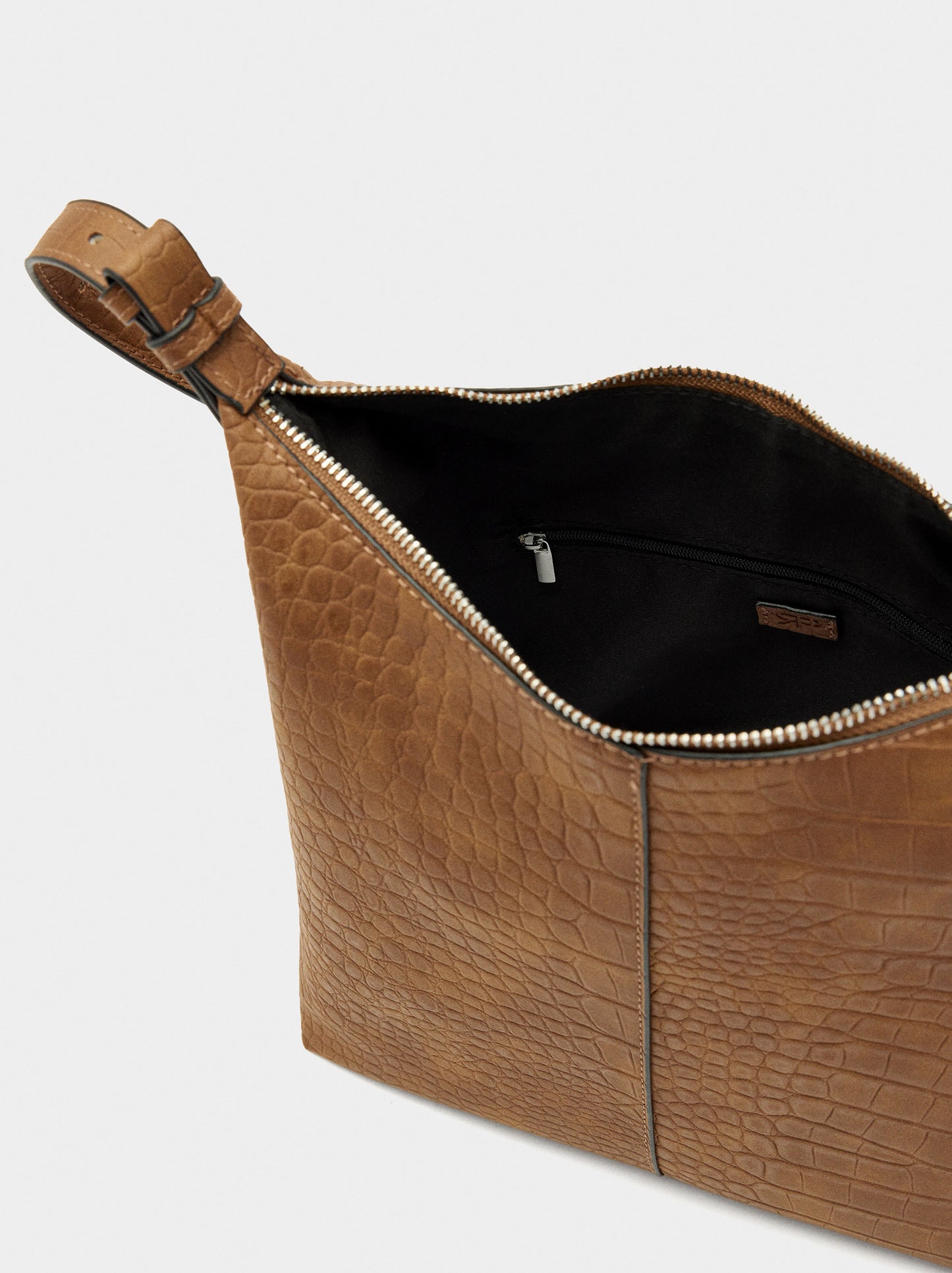 Shoulder Bag With Animal Embossing