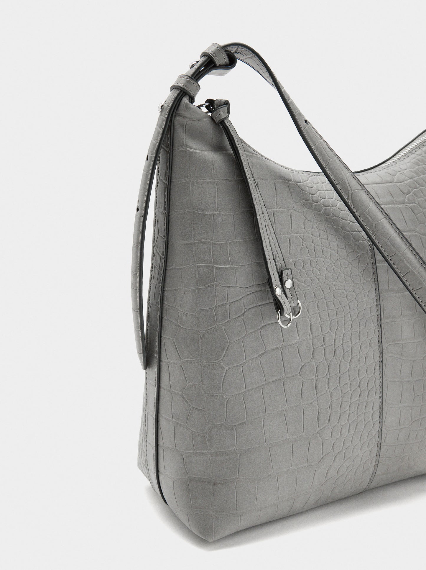 Shoulder Bag With Animal Embossing