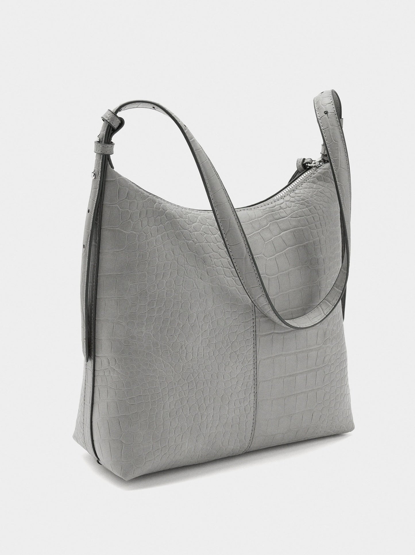 Shoulder Bag With Animal Embossing