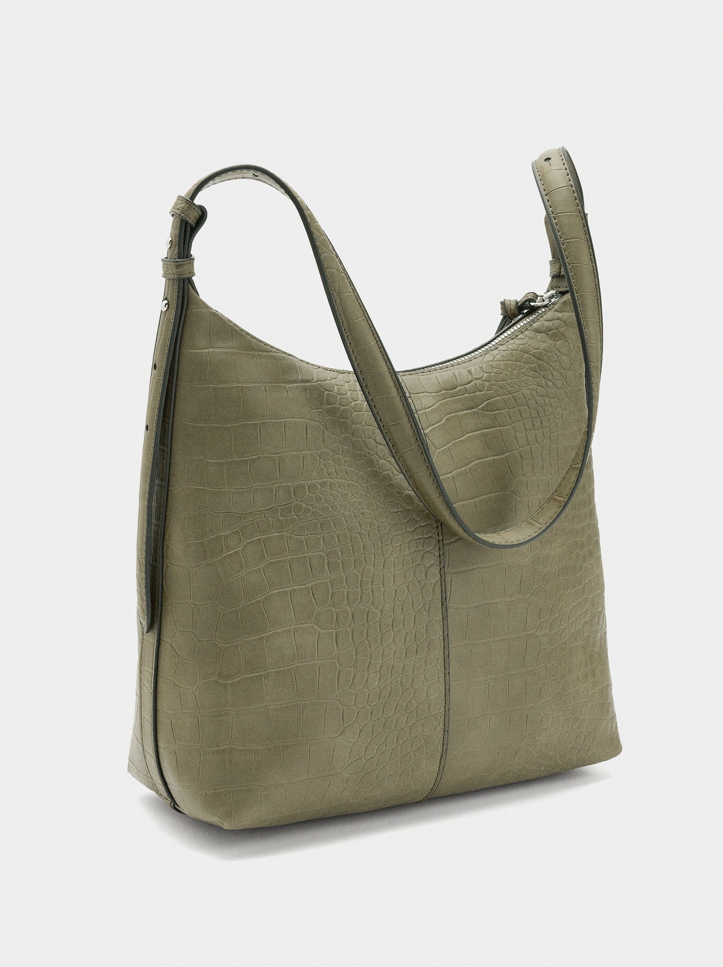 Shoulder Bag With Animal Embossing