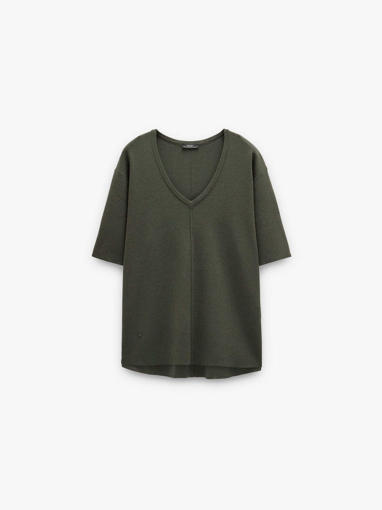 Short-Sleeve Knit Sweater