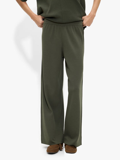 Elastic Waist Knit Pants