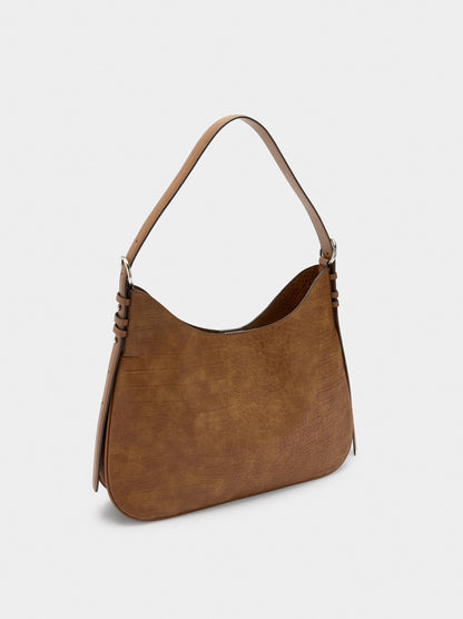 Shoulder Bag With Animal Embossing