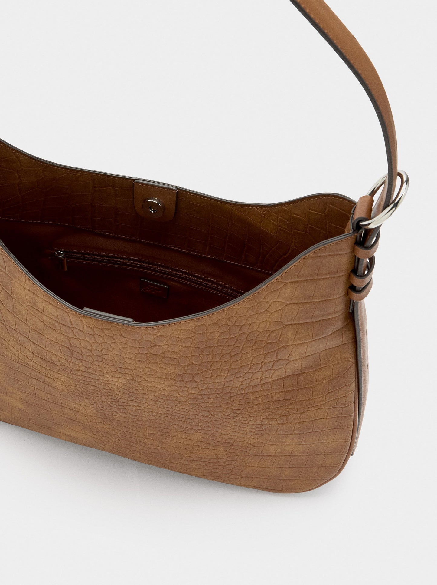 Shoulder Bag With Animal Embossing