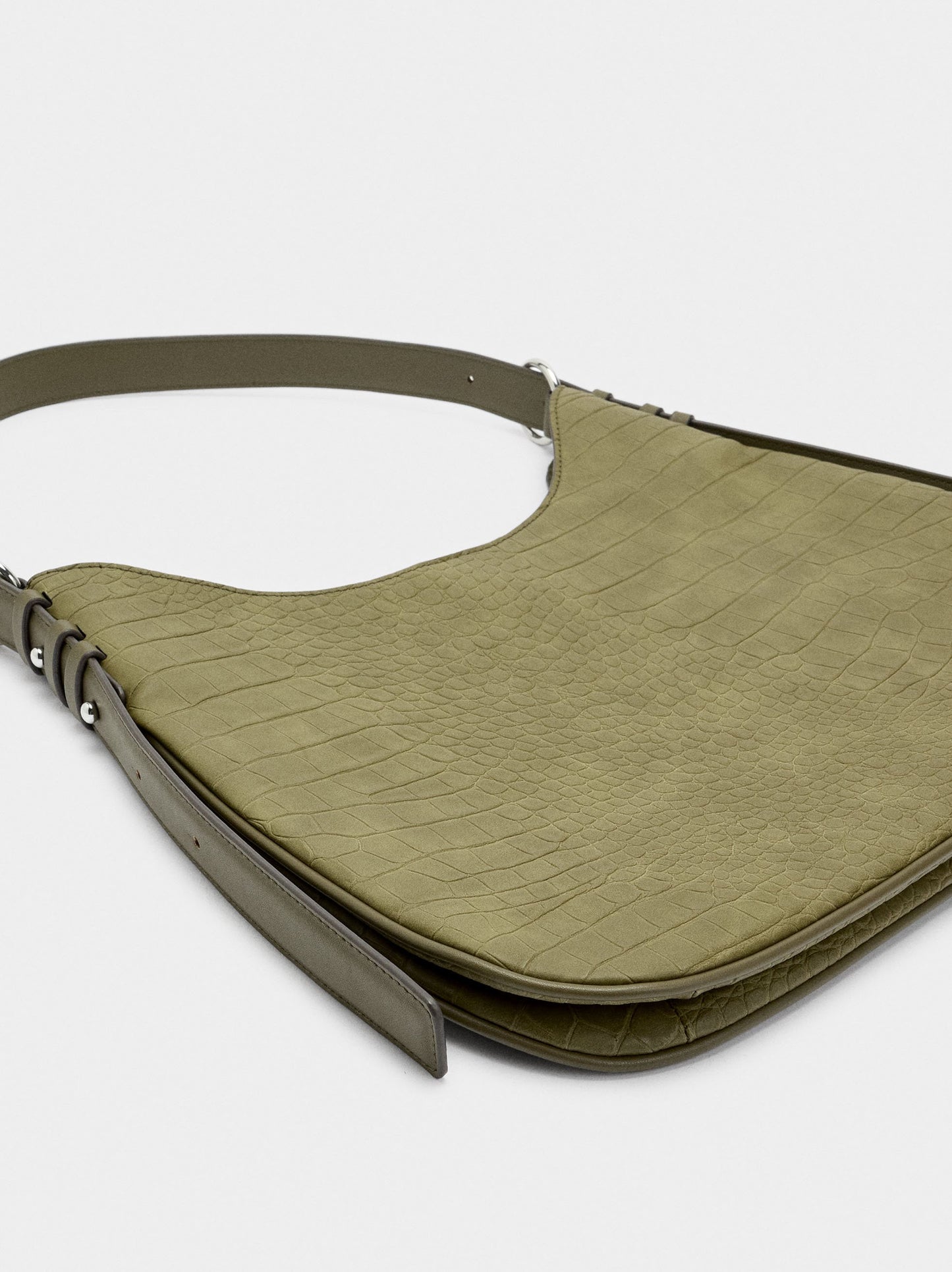 Shoulder Bag With Animal Embossing