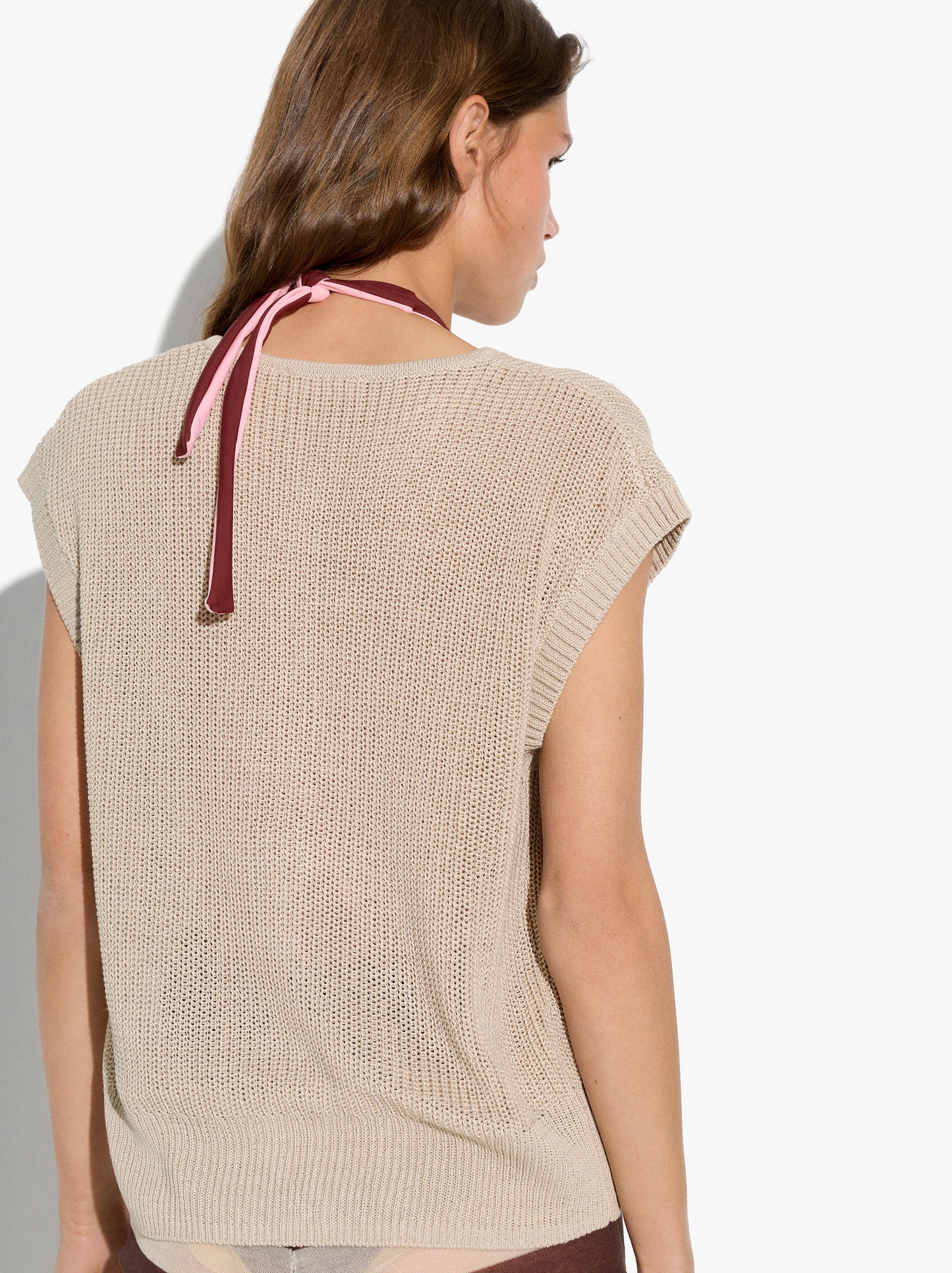 Mesh Waistcoat With Buttons