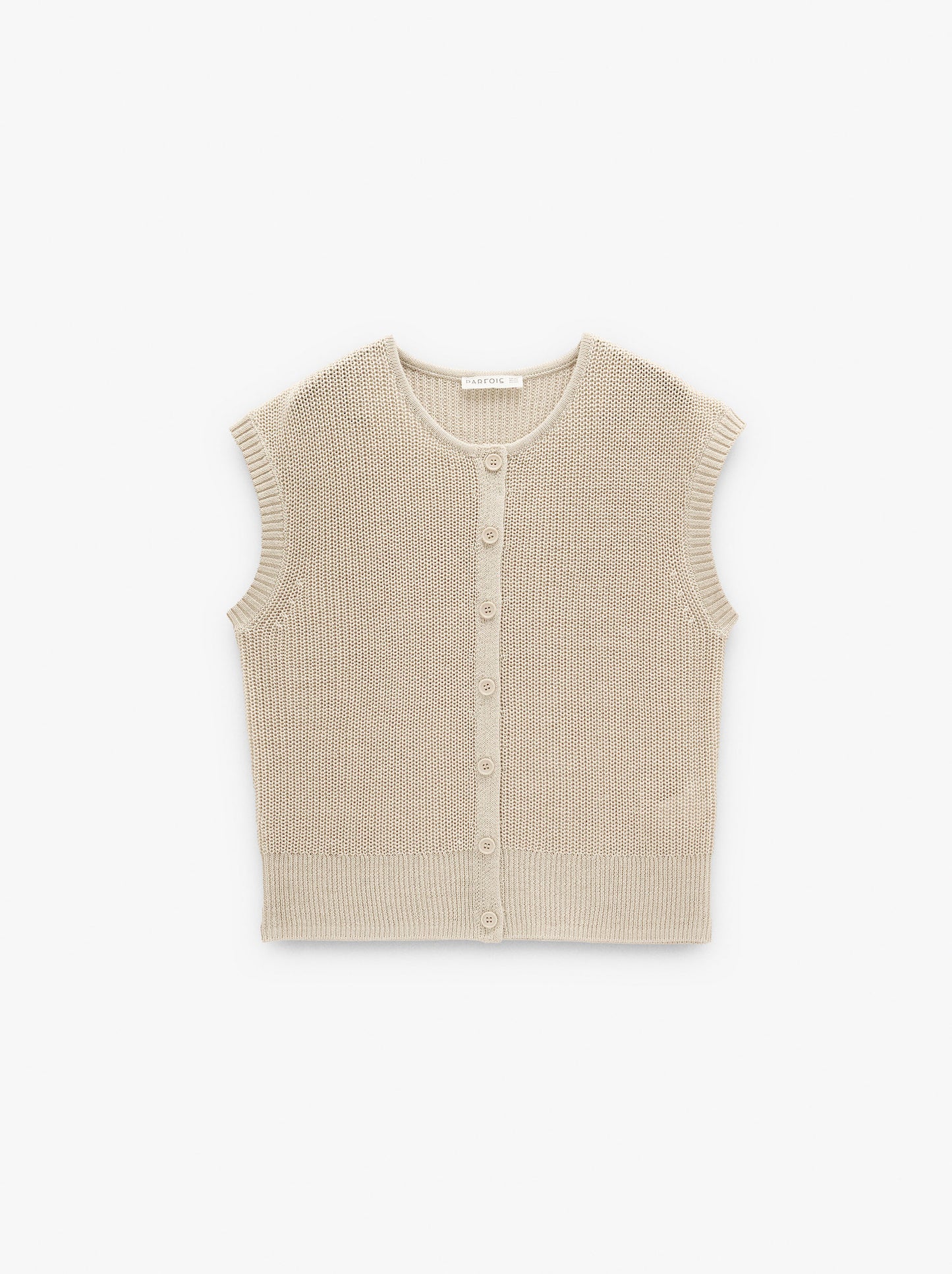 Mesh Waistcoat With Buttons
