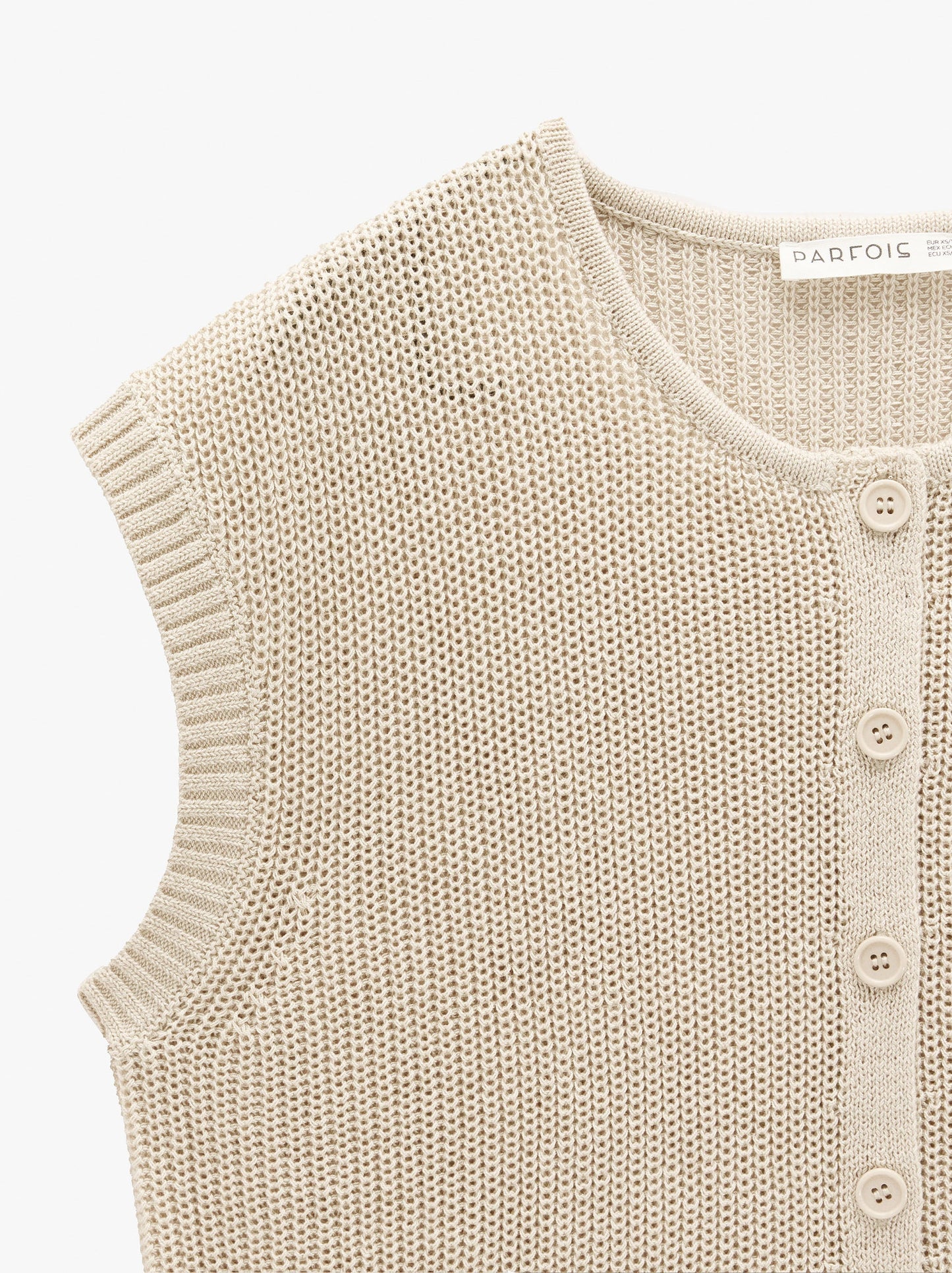 Mesh Waistcoat With Buttons