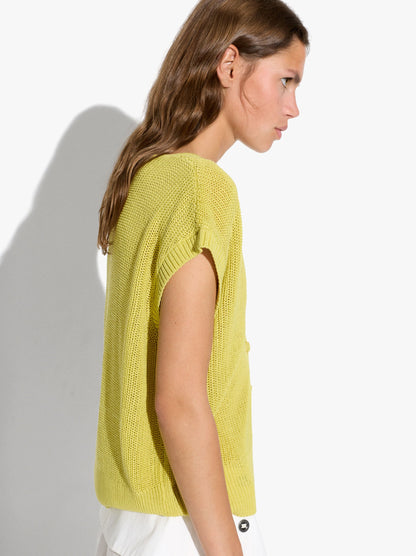Mesh Waistcoat With Buttons