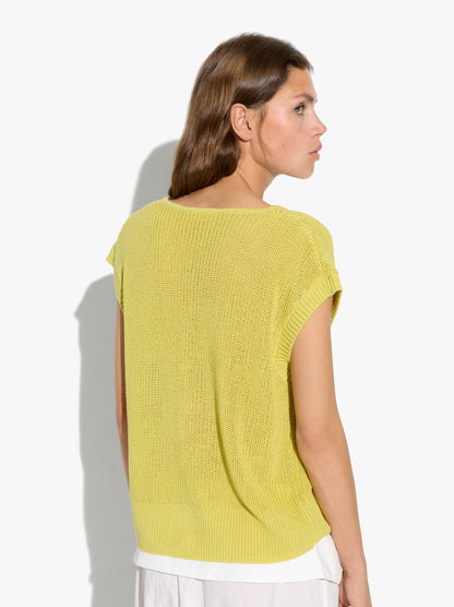 Mesh Waistcoat With Buttons