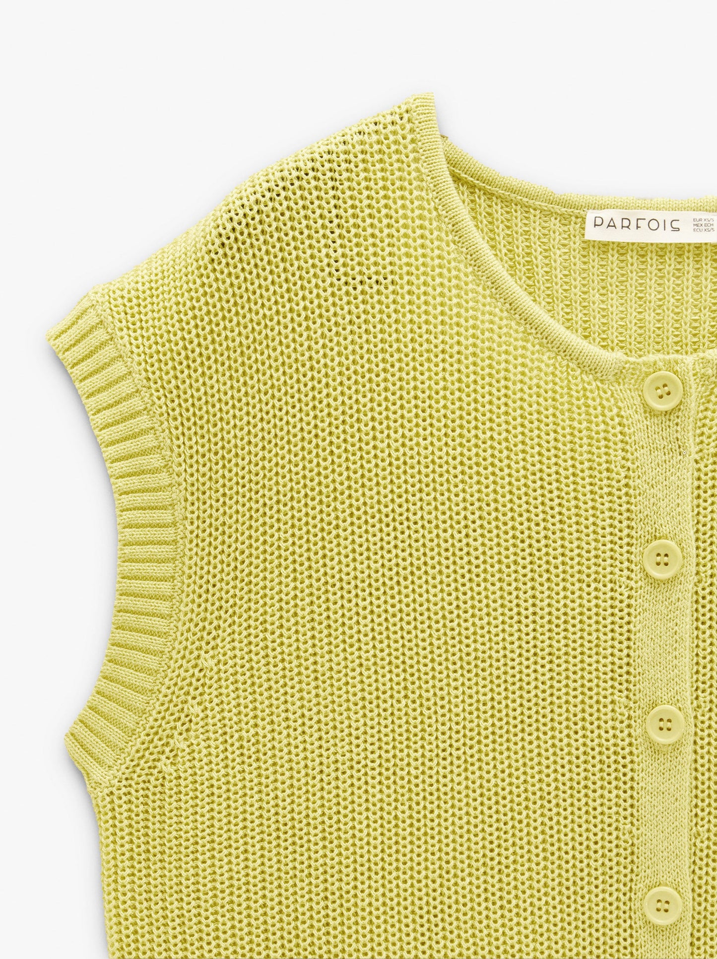 Mesh Waistcoat With Buttons