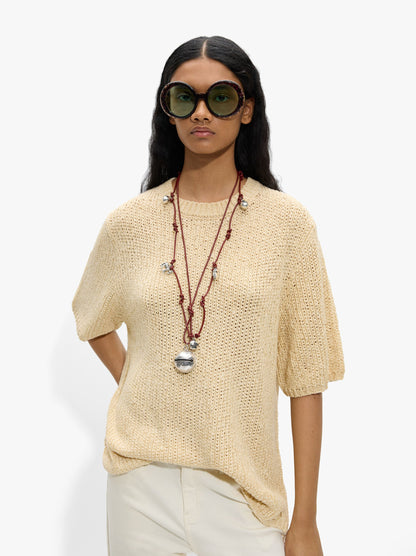 Sweater With Ribbed Knit
