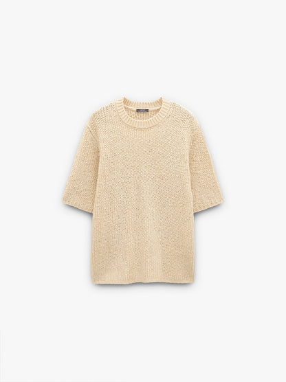 Sweater With Ribbed Knit