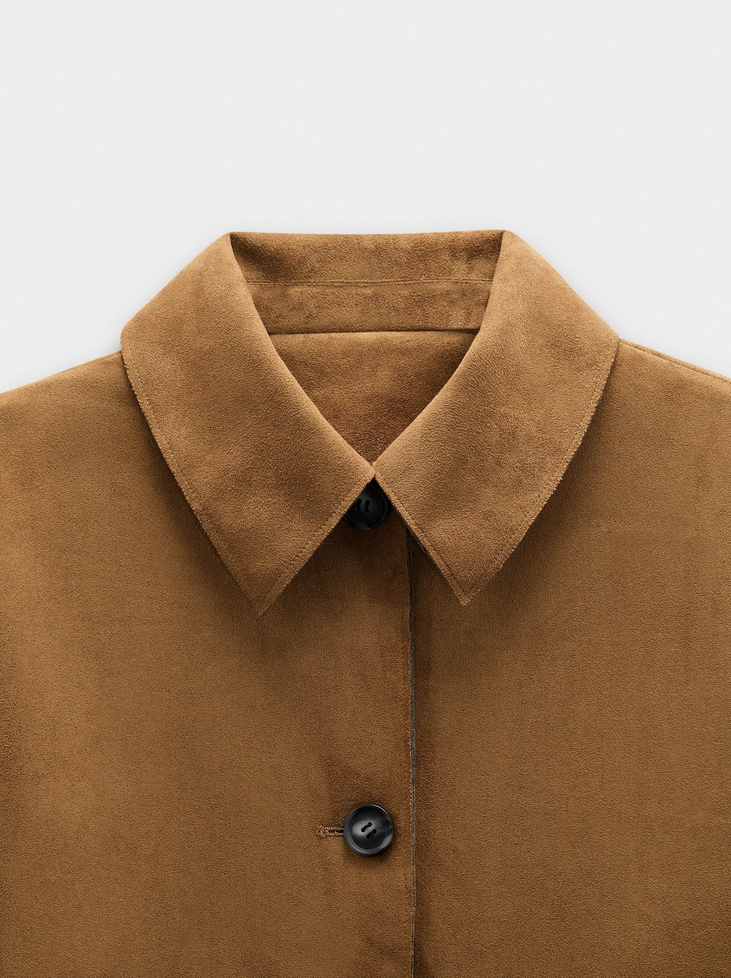 Leather-Effect Jacket With Pockets