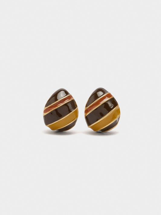 Multicolor Earrings With Enamel